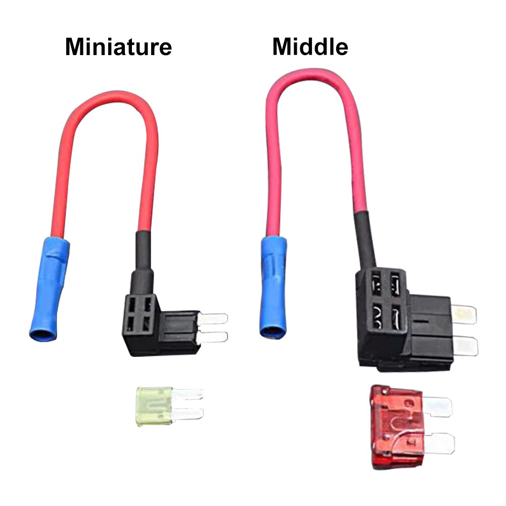 5Pcs Mini Micro Auto Apm Tap Add-A-Circuit Blade Fuse Holder Atm Auto Adapter