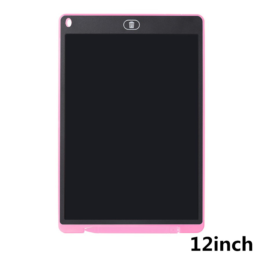 4.4/6.5/8.5/10/12 Inch LCD Handwriting Board Electronic Drawing Board Children Hand Painted Educational Toys: 12 inch pink