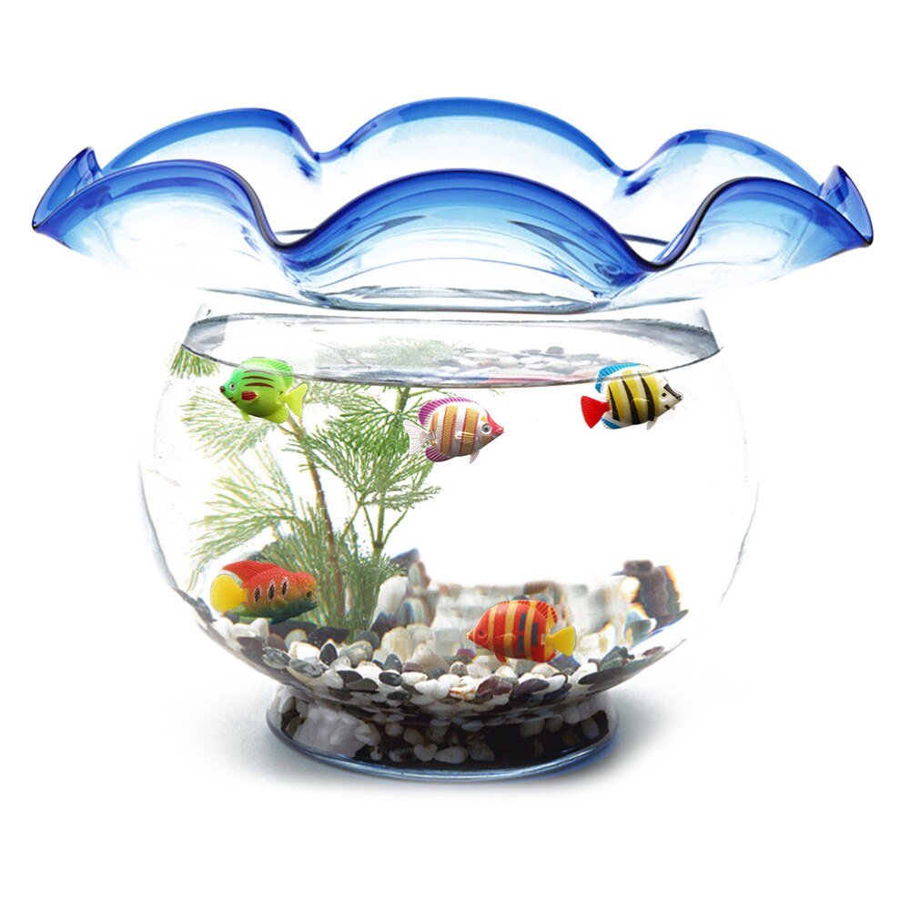 25pcs Aquarium Fish Ornament Fish Tank Landscape Artificial Fish Plastic Fish Decor (Random Style)