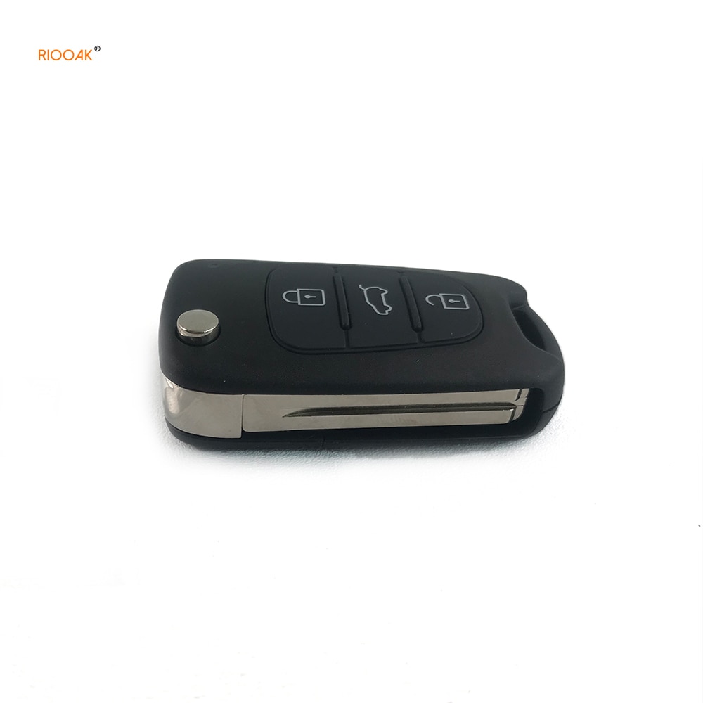 RIOOAK 5PCS Remote Key Fob Shell Case Replace For Hyundai I20 I30 IX35 I35 3 Buttons key shell with TOY48 BLADE