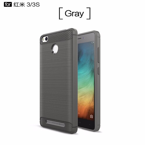 Milieu Carbon Case Voor Xiaomi redmi 3 s Soft Anti-Slip Cover voor xiaomi redmi 3 s telefoon case redmi 3 pro case: 5