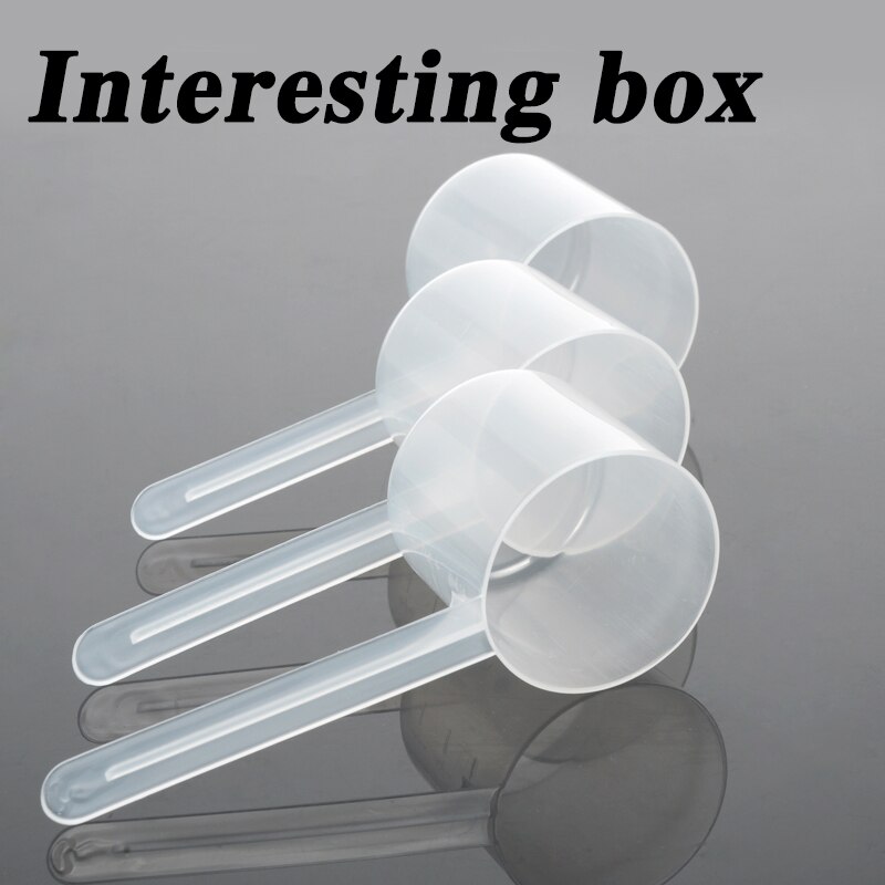 Cuchara de plástico transparente para medicina, cuchara de 30g