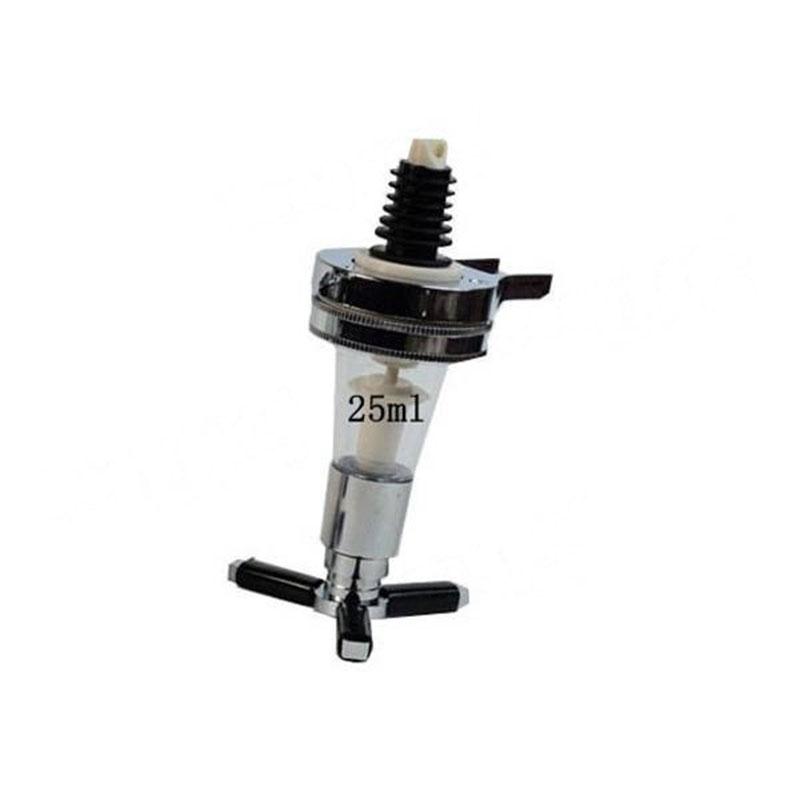 Dosificador de vino vertedor de botella de licor de 25 ml/30 ml/45 ml montado en la pared para bebidas, zumos, bebidas, cerveza, licor, tapón de boquilla para whisky: 25ml
