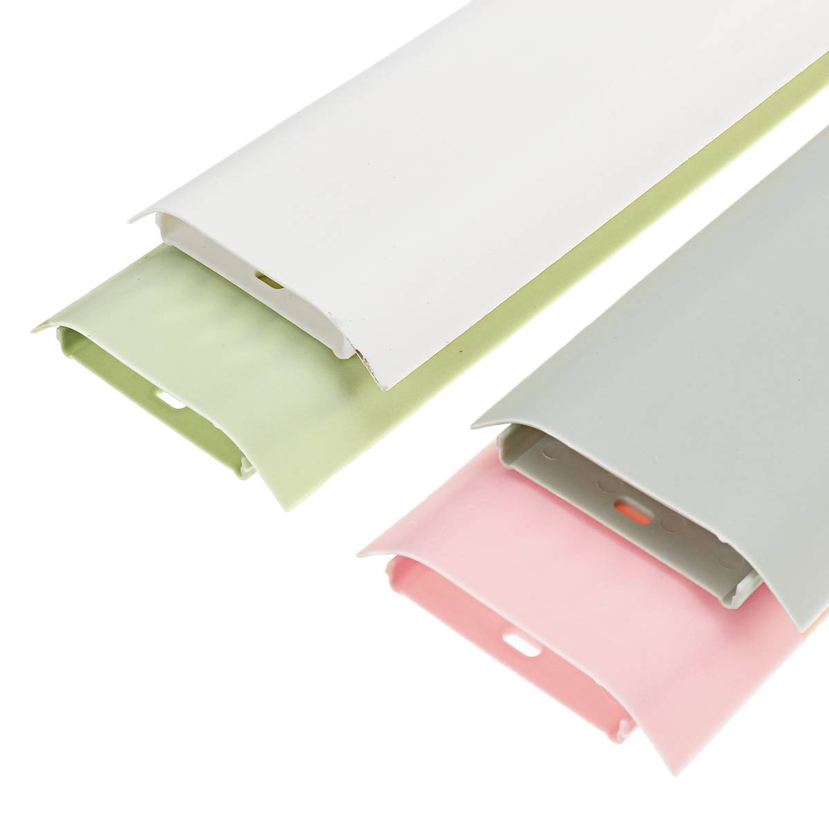 PP Raceway Wall Cord Duct Cable Cover Cable Fixer Management Electric Cache Cable Channel Wire Clip Manager Cover Organizer