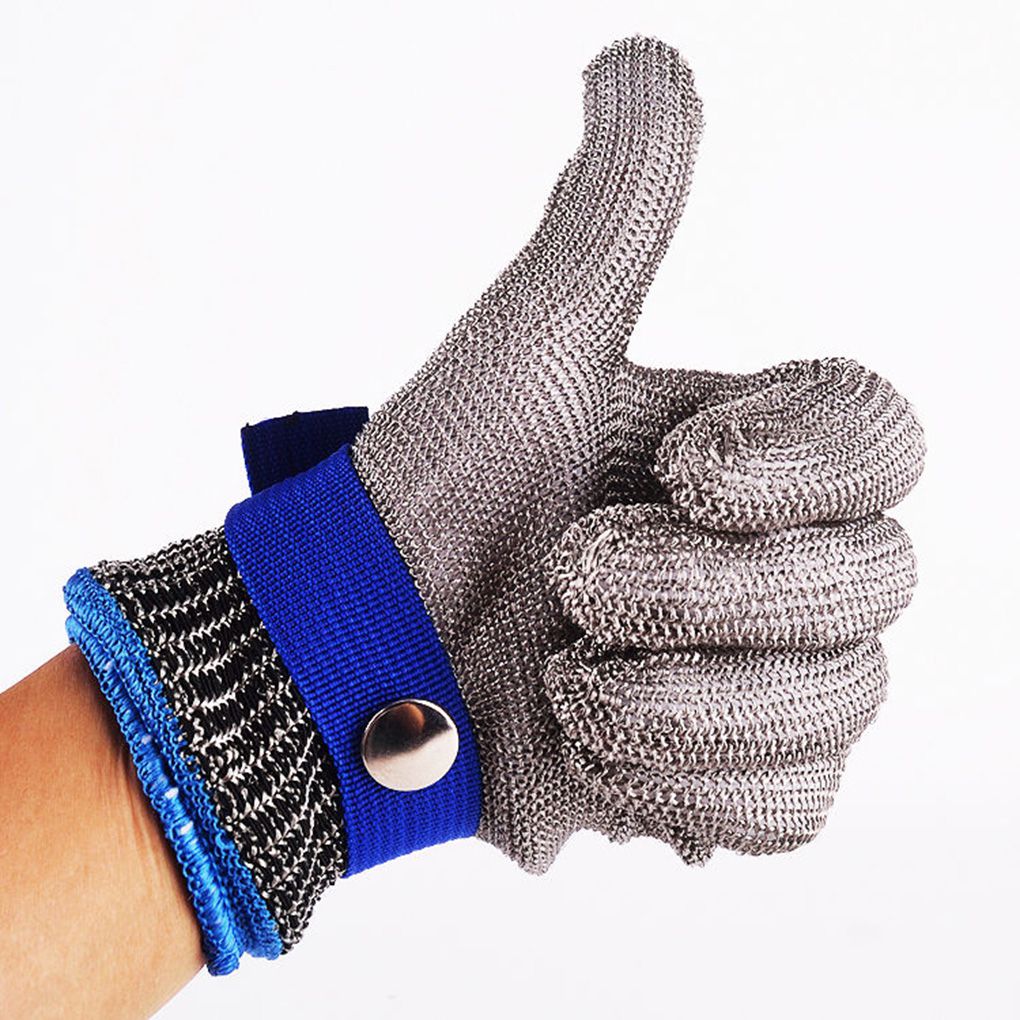 Cut Resistant Metal Mesh Gloves Stainless Steel Gloves Working Safety Gloves Metal Mesh Anti Cutting For Butcher Worker RU