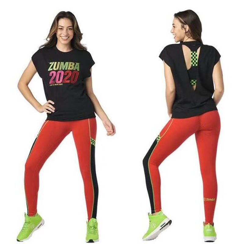 Yoga clothes Zumba wear dance clothes fitness summer wear aerobics clothes sportswear women's yoga exercise T-shirt