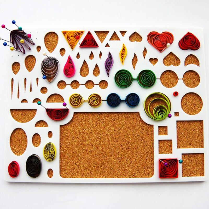 Quilling Board Corkboard Paper Quilling Board Template Paper-scrolling Filigree Mosaic Quilling DIY Carft Paper Quilling Tool