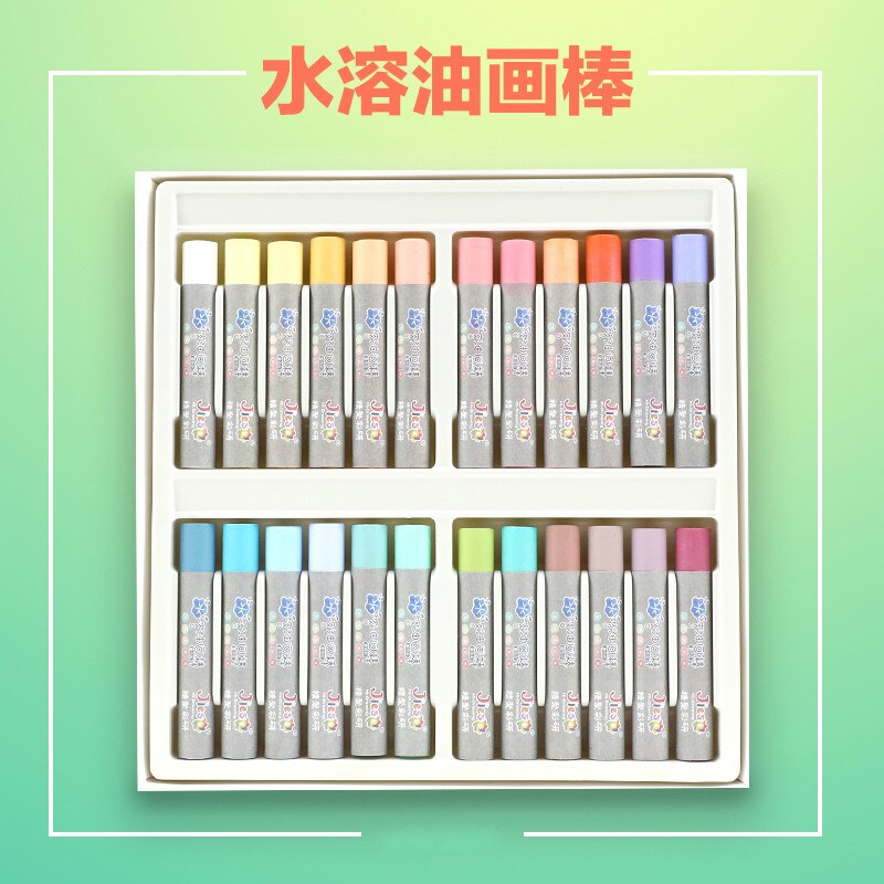 24 Colors Macaron Water Soluble Oil Pastel Stick for Children Graffiti Drawin School Stationery Supplies Washable Crayon