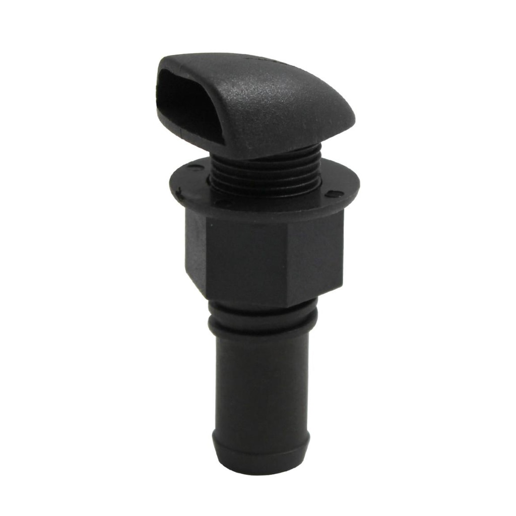 Nuovo in nylon Stampata gas Sfiato del Serbatoio del gas Barca Carburante Sfiato del Serbatoio Nero