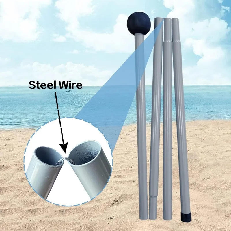 Toldo portátil para tienda de playa, sombrilla emergente, resistente a los rayos UV, tienda de campaña a prueba de viento y protector solar, refugio solar, dosel para jardín y casa