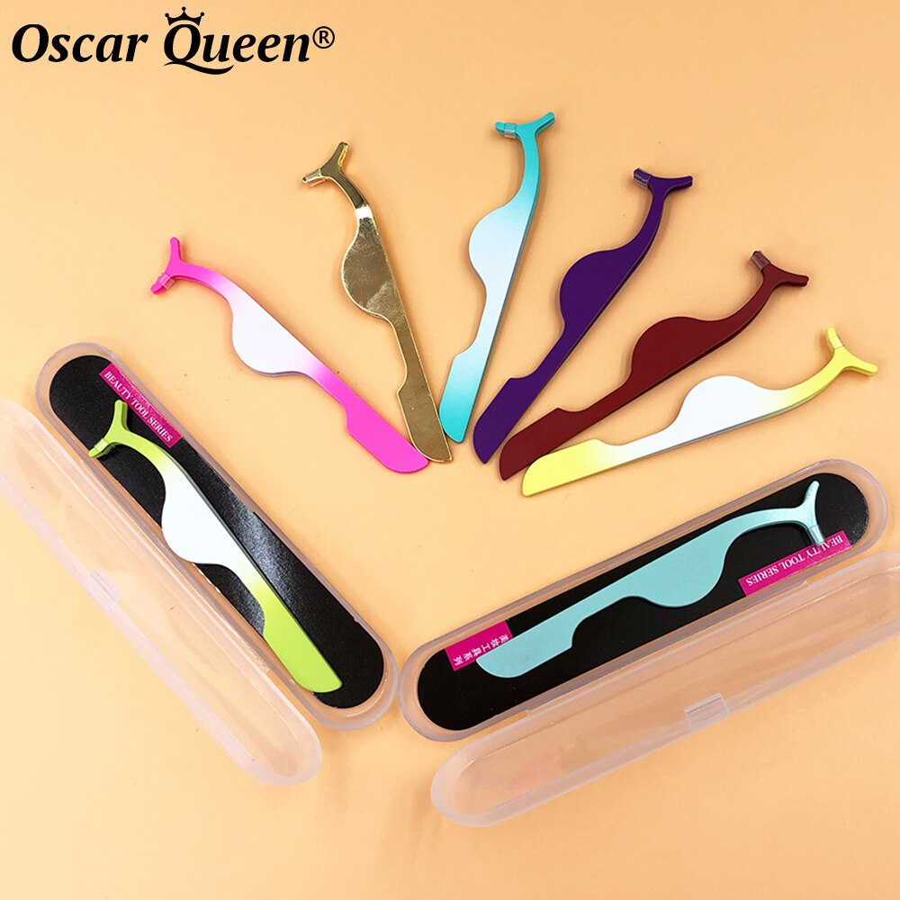 Wimpers Pincet Professionele 10/20/30 Pcs Mink Wimpers Pincet Rvs Makeup Tools Tweezer Case