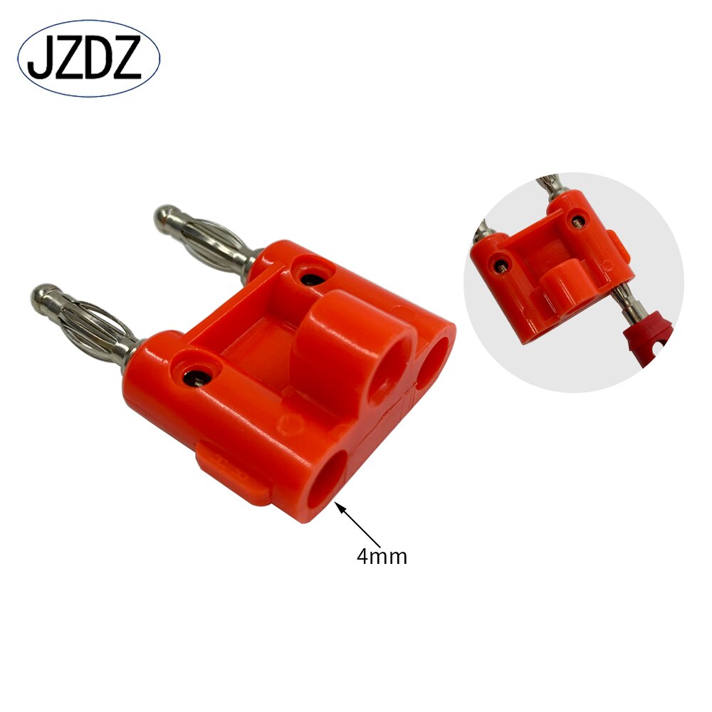 JZDZ 5 stks Dubbele Rij 4mm Banaanstekker Connector Luidspreker Versterker Plug Jack Twin Banaan Terminal Paar Adapter J.10045