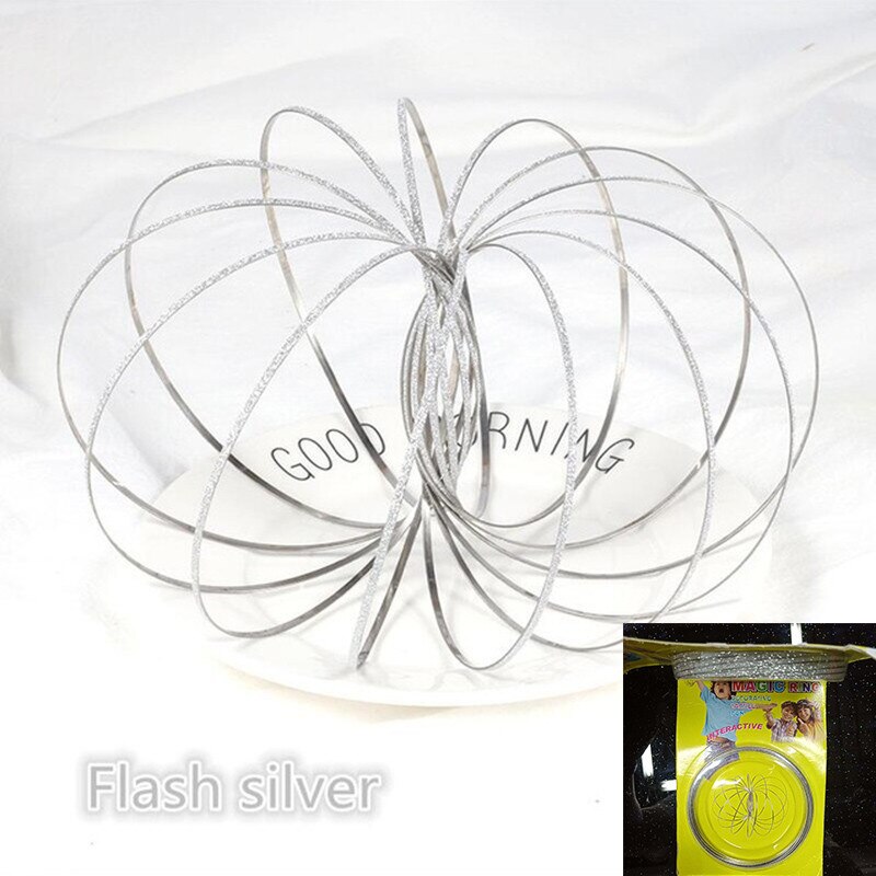 Magic Ring Toroflux Torofluxus Flowtoy Amazing Flow Rings Toys Kinetic Spring Toy Funny Outdoor Game Intelligent Toy Fidget