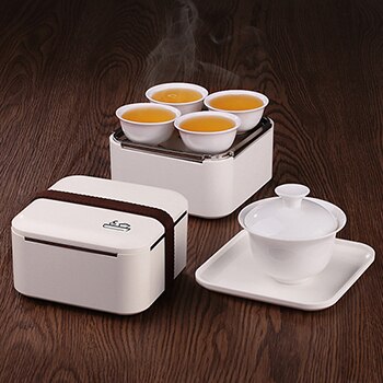 Portable Tea Sets Travelling Ceramic Glass Tea Cup... – Grandado