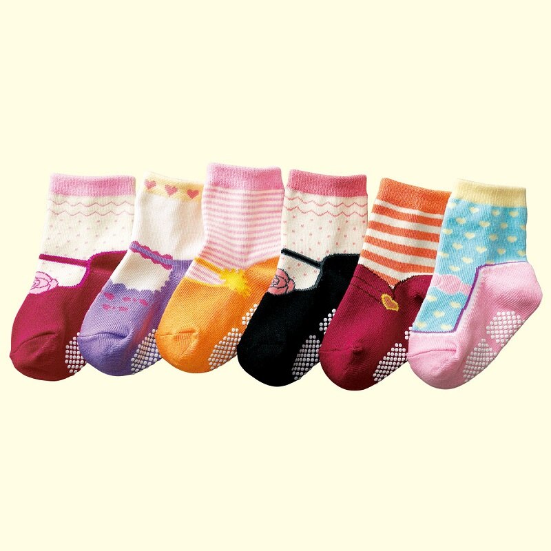 6 Paar Sokken Kinderen Baby Jongens Schoenen Antislip Vloer Schoen Bebe Slippers Casual Katoen Kind Pantufa Korte Sokken: 18