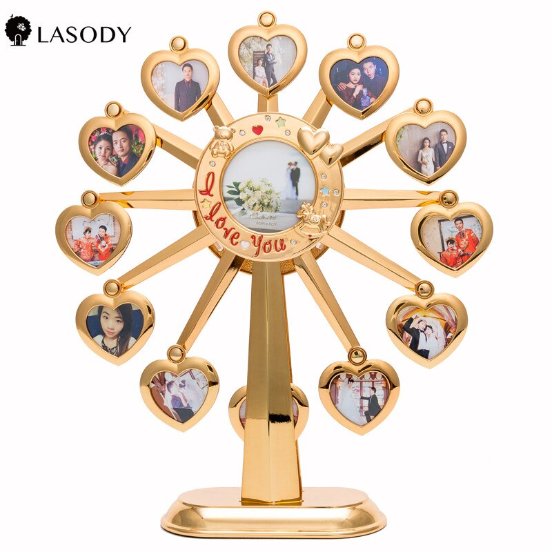 Musical Ferris Wheel Picture Frame for lovers with Auto Rotating Music Box by box