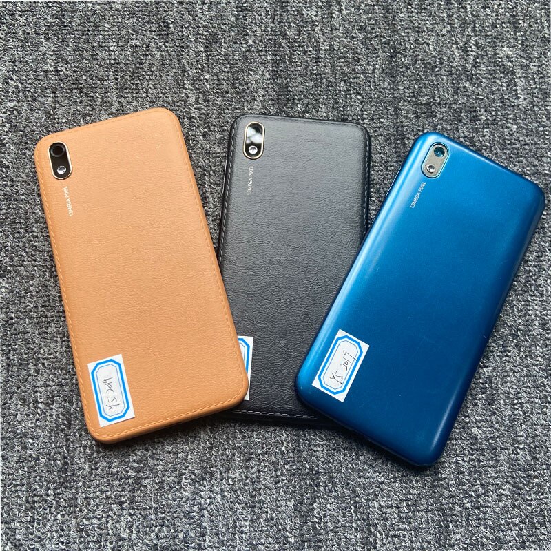 Capa traseira de vidro para huawei y5 5.71, capa de bateria para substituição em AMN-LX9 y5 2019 com lente de câmera