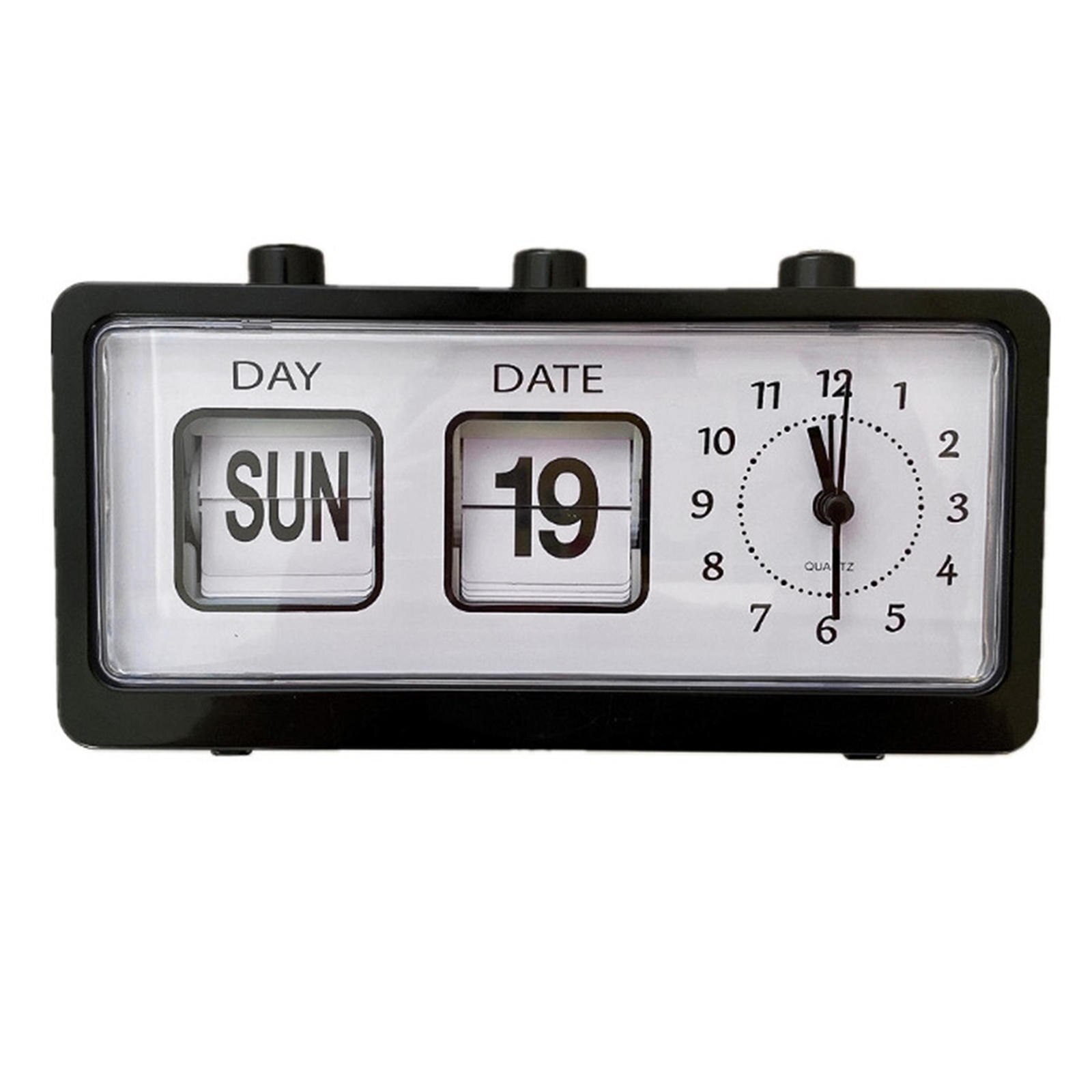 Multifunction Manual Flip Clock Calendar Reminder Table Clock Digital Clock Electronic Clock for Living Room Kitchen Decoration