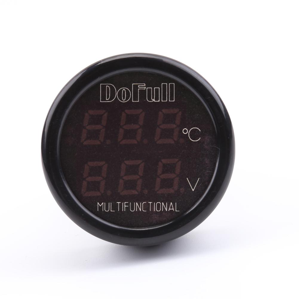 3 In 1 12V/24V Temperatuur Meter Voltmeter Sigarettenaansteker Digitale Led Auto Voltmeter Thermometer Auto Usb charger Voltmeter