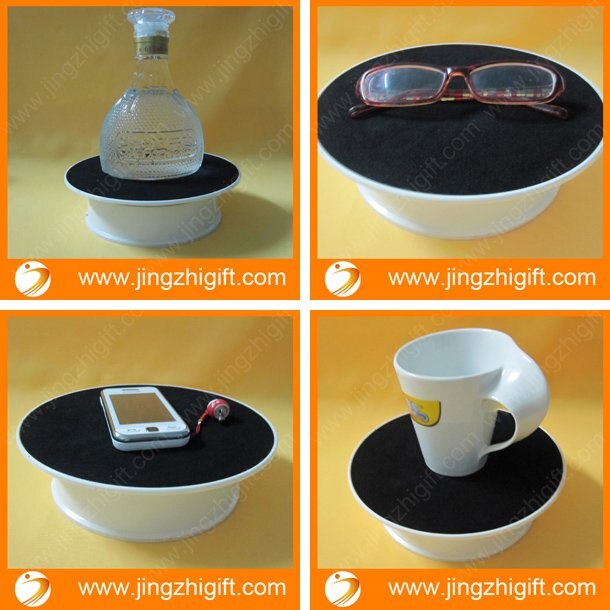 8inches Turning Top Display Stand Rotary Display Turntable with On/off Switch - Battery Power