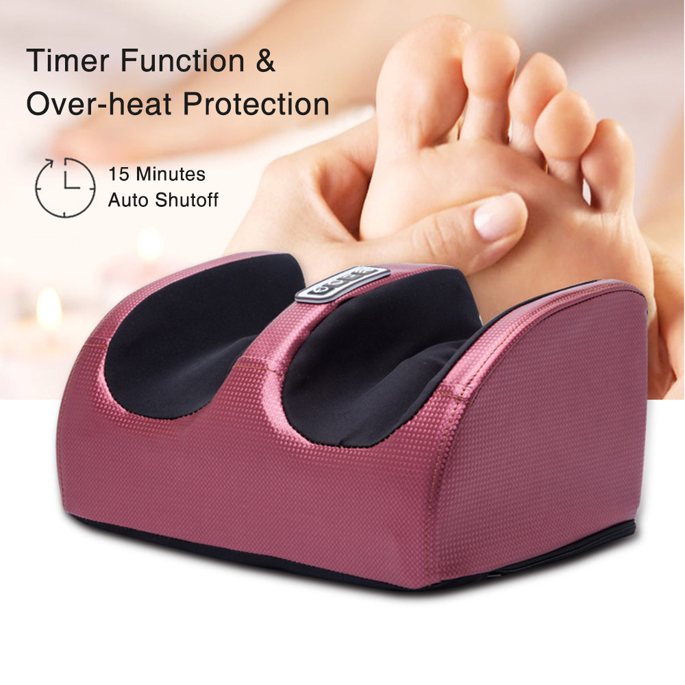 Máquina eléctrica de masaje de pies, vibradores Shiatsu de compresión para pies, rodillo amasador para aliviar el dolor en el pie, de estimulación muscular