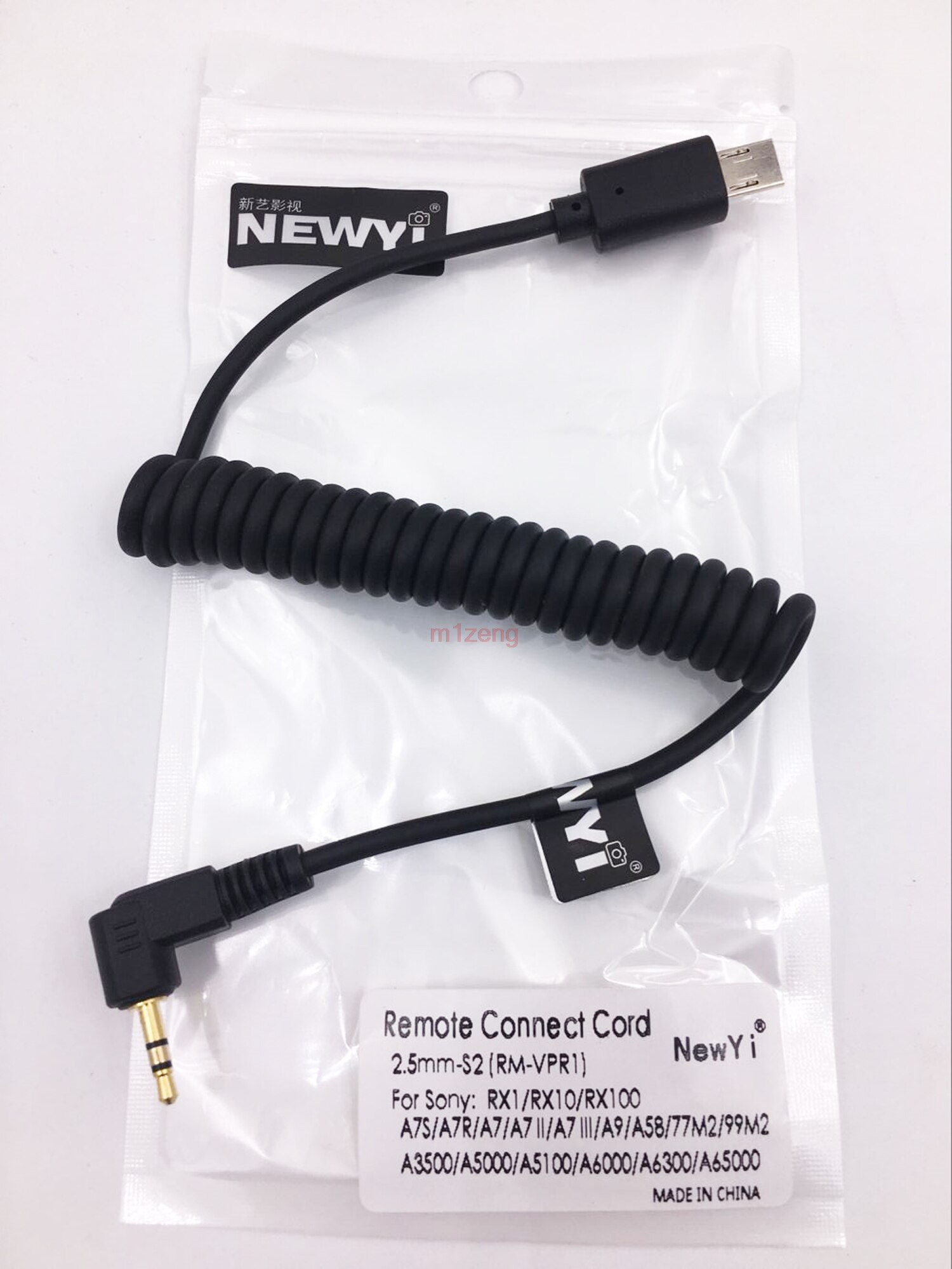 2.5/3.5mm Shutter Release Connecting cable cord for sony a7 a7ii a7r a7s a9 a58 a6300 a6500 rx1r rx10 rx100 hx300 camera