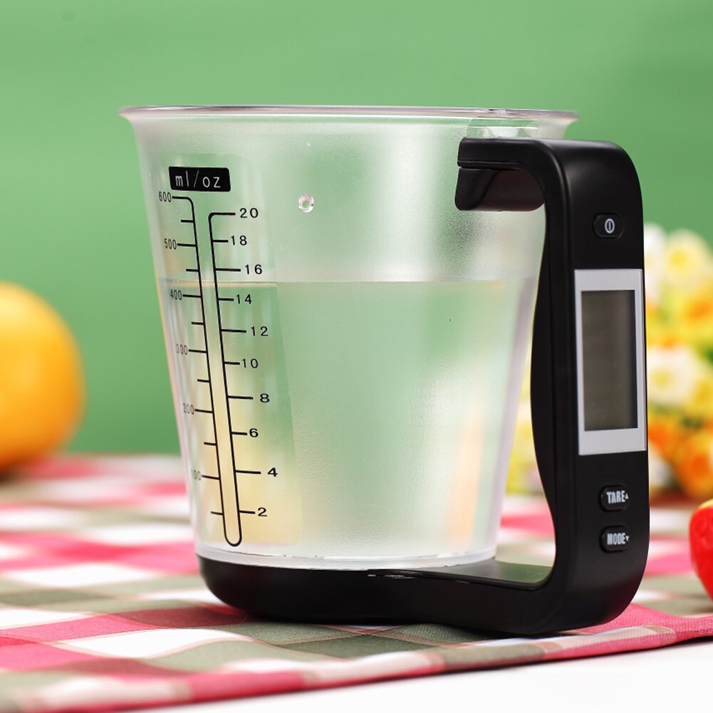 Portable Digital Temperature Measuring cup Measurement Cups Electronic Kitchen Baking Scales Enduring Food Scale Timer LCD