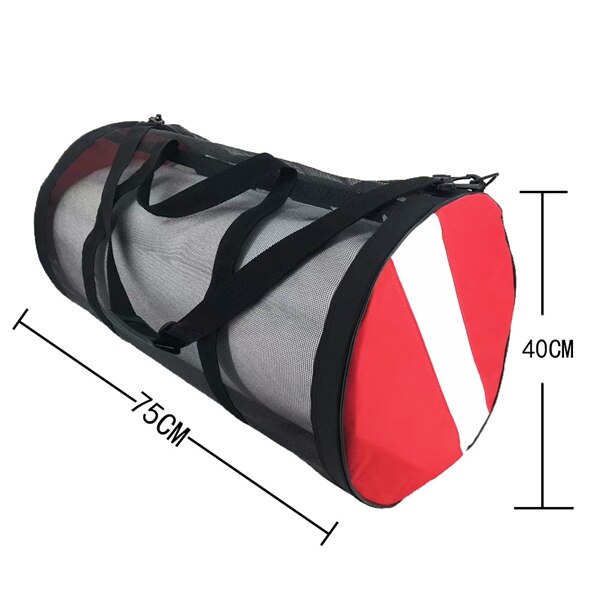Dive Flag Scuba Diving Swim Mesh Gear Bag Storage Carrying Shoulder Backpack Premium Zipper Mesh Diving Bags