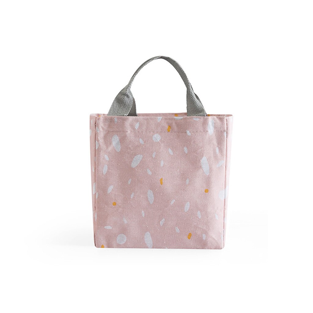 Food Storage Bag Lunch Bag Insulated Thermal Cold Picnic Carry Case Travel Working Bento Travel Necessary Picnic Handbag #0116