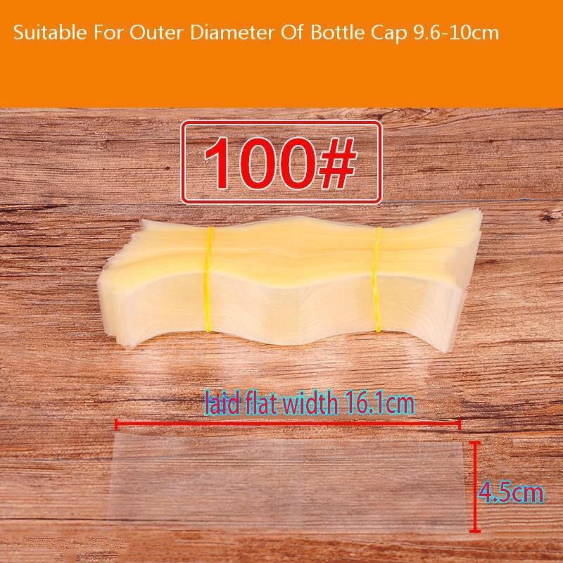 400 pièces/taille thermorétractable PVC bandes pour bouteille en verre bouche joint capuchon rétractable en plastique haut joint bandes posé à plat largeur X bande haute