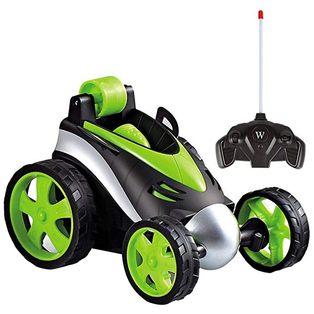 Draadloze Afstandsbediening Tumbling Stunt Auto Dump Truck Jongen Kids Kraampjes Elektrische Speelgoed Kruis Explosie Modellen