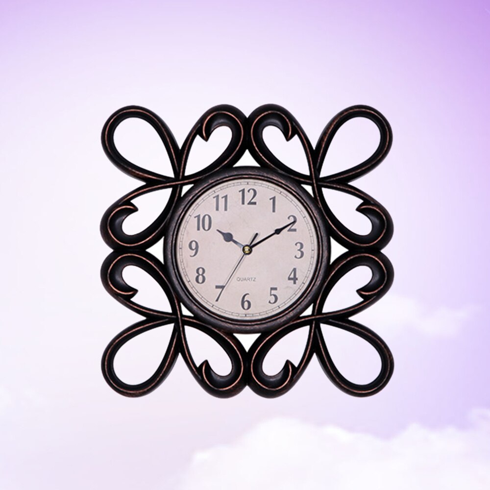 Reloj de pared con esfera Vintage europeo ahuecado, silencioso, 3D, decorativo, grande, para sala de estar, dormitorio, cocina, dorado