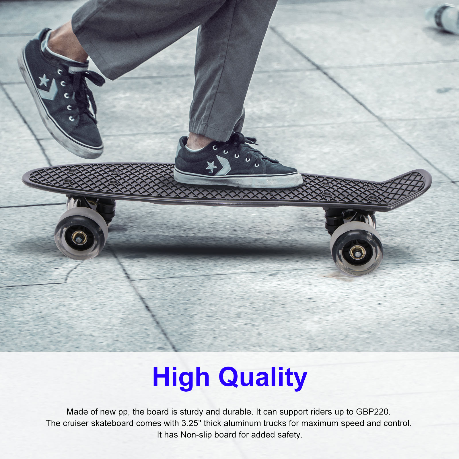 Fish Board Mini Cruiser Skateboard Children Scooter Longboard Skate Boards Retro Board Wheel Truck Bearings Flashing Big Wheel