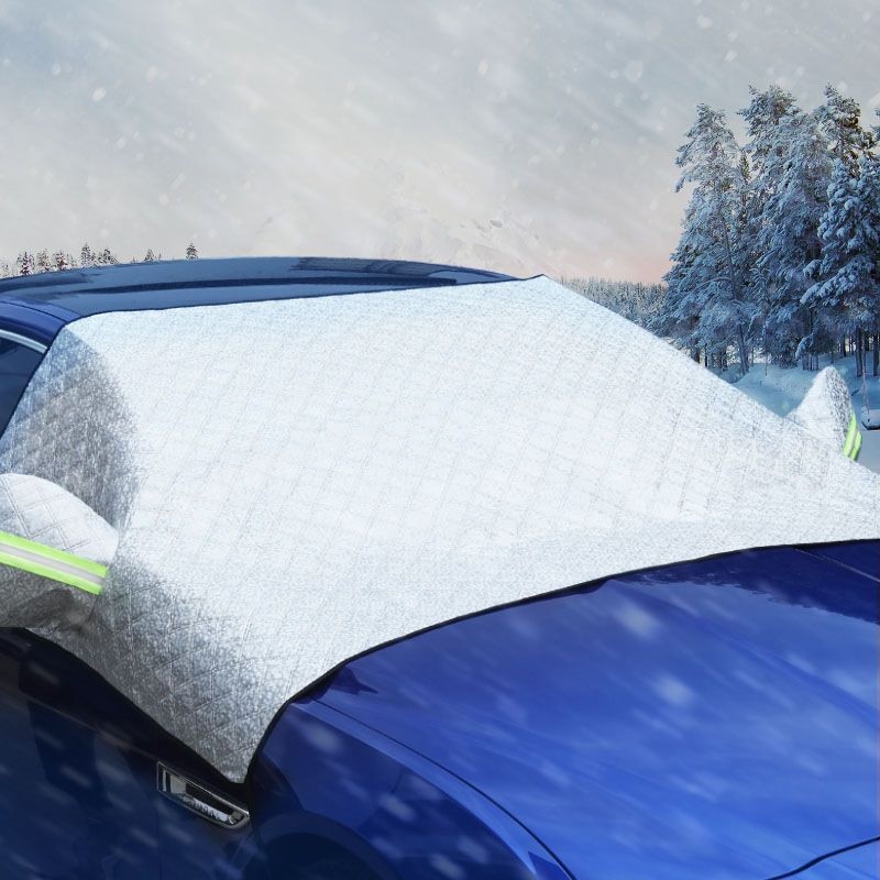 Universele Auto Voorruit Cover Auto Sneeuw Ijs Zonnescherm Shield Winter Voorruit Visor Cover Voorruit Cover 2.4*1.4m
