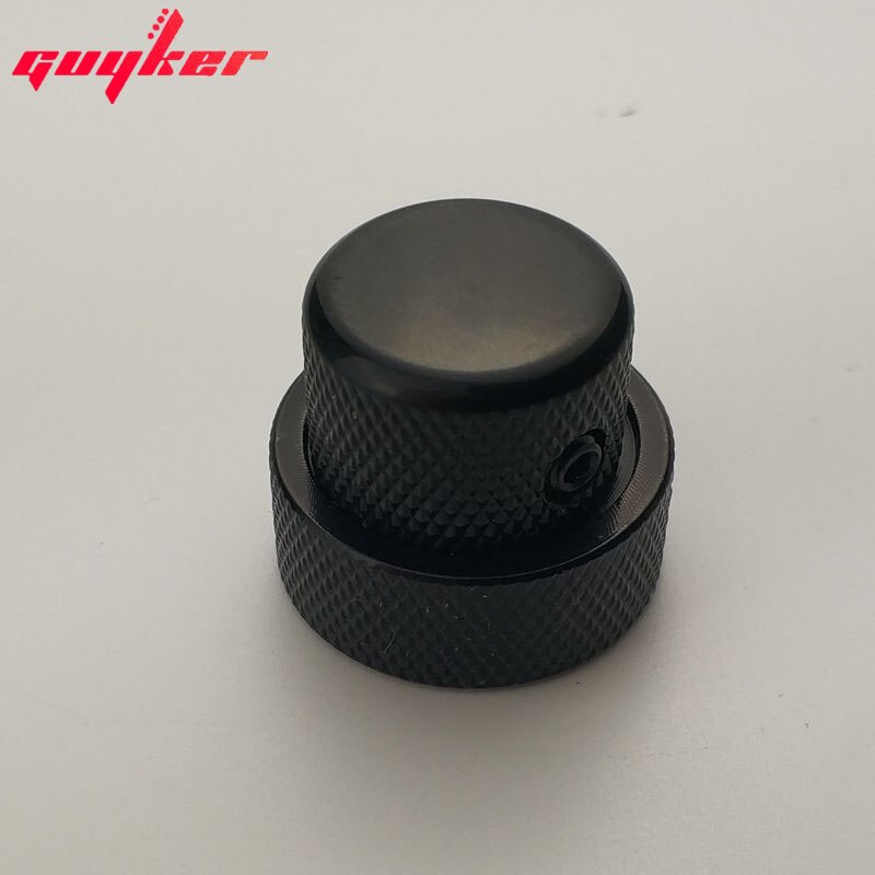 1 STKS DUBBELE CONCENTRISCHE BESTURINGSKNOP VOOR GITAAR NC004 CR/BK/GD: YELLOW