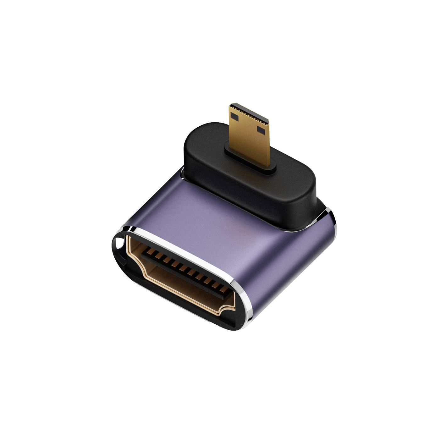 8k 4k uhd hdtv 2,1 Adapter 90 Grad abgewinkelter Mini Mikro HD-kompatibler Stecker auf HD-kompatibler weiblicher Adapter für Laptop-Kamera: verrotten