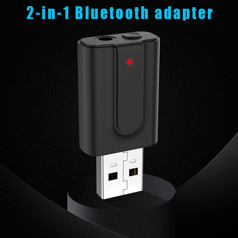 Offerte JR per adattatore Audio AUX Audio Wireless per auto trasmettitore ricevitore Bluetooth V5.0 2 In 1