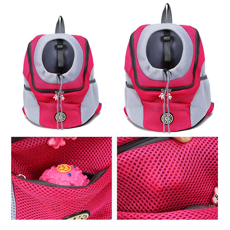 Out Dog Carrier Dog Backpack Hands-Free Adjustable Pet Travel Carrier for Small Medium Dogs Cats Motorcycle Hiking Walking
