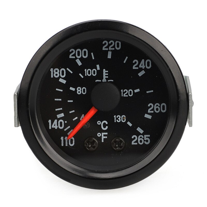 12V Double Scale Pointer Type Water Temperature Meter 52mm VDO Water Temperature Meter