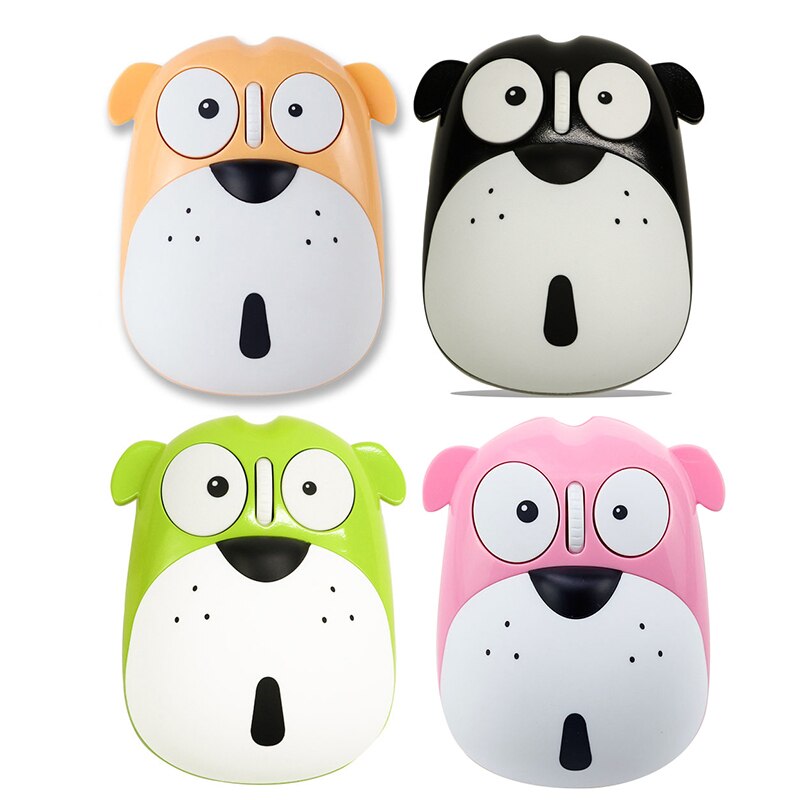 Power Draadloze Muis Saving Oplaadbare Leuke Dier Puppy Mute Muis 2.4G Kantoor Gaming Mouse Oplaadbare Voor Latop Pc