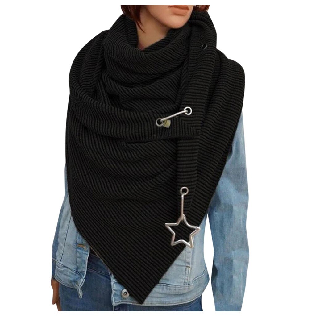 Women Solid Scarf Retro Female Multi-Purpose Shawl Scarf Women Winter Warm Scarves Foulard Femme: A