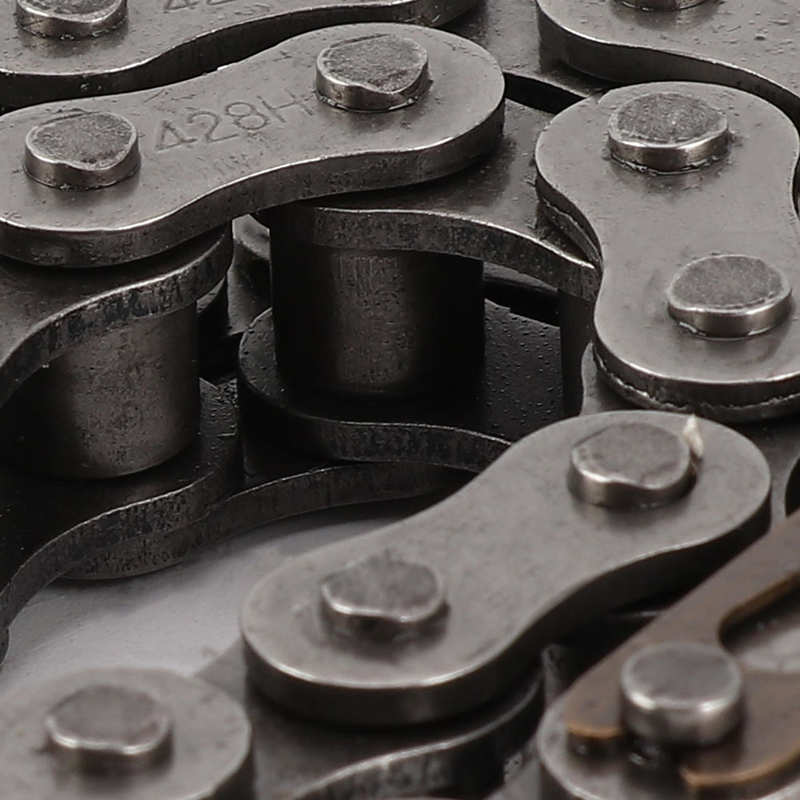 80 Links Chain 428H 80 Links Chain Heavy Duty Steel Chain Replacement for Motorcycle ATV Off Roader Motorcycle Steel Chain 428H