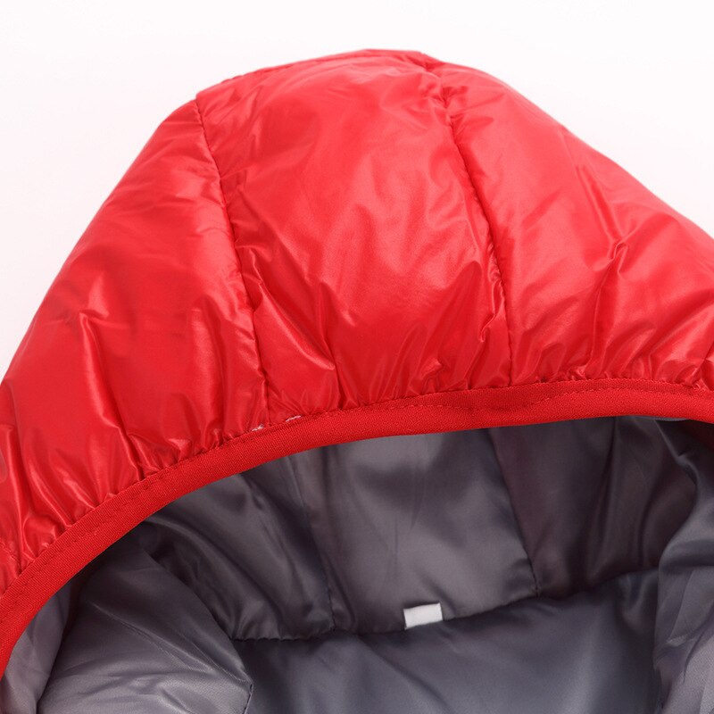 Warm Winddicht Katoen Gewatteerde Jas Voor Kinderen Korte Stijl Down Katoenen Kleding Hooded Effen Kleur Jongens Kids Winter Kleding