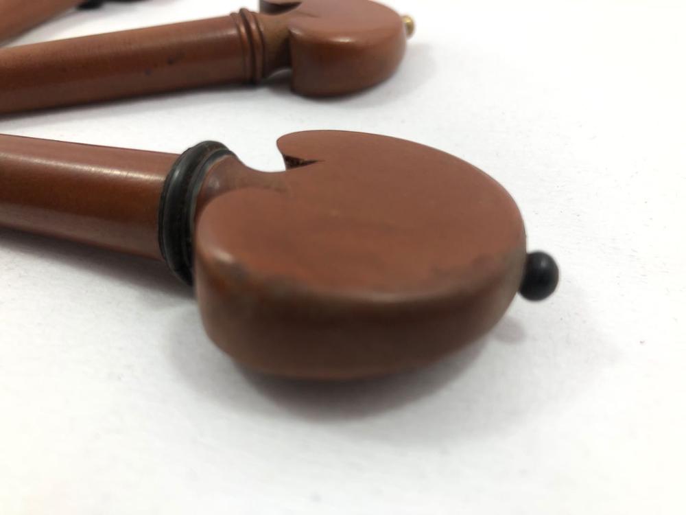 Juego de clavija de afinación para violín, mango del eje, chelo de ébano 4/4, 4 Uds., instrumentos musicales de repuesto de madera, accesorios para Violonchelo