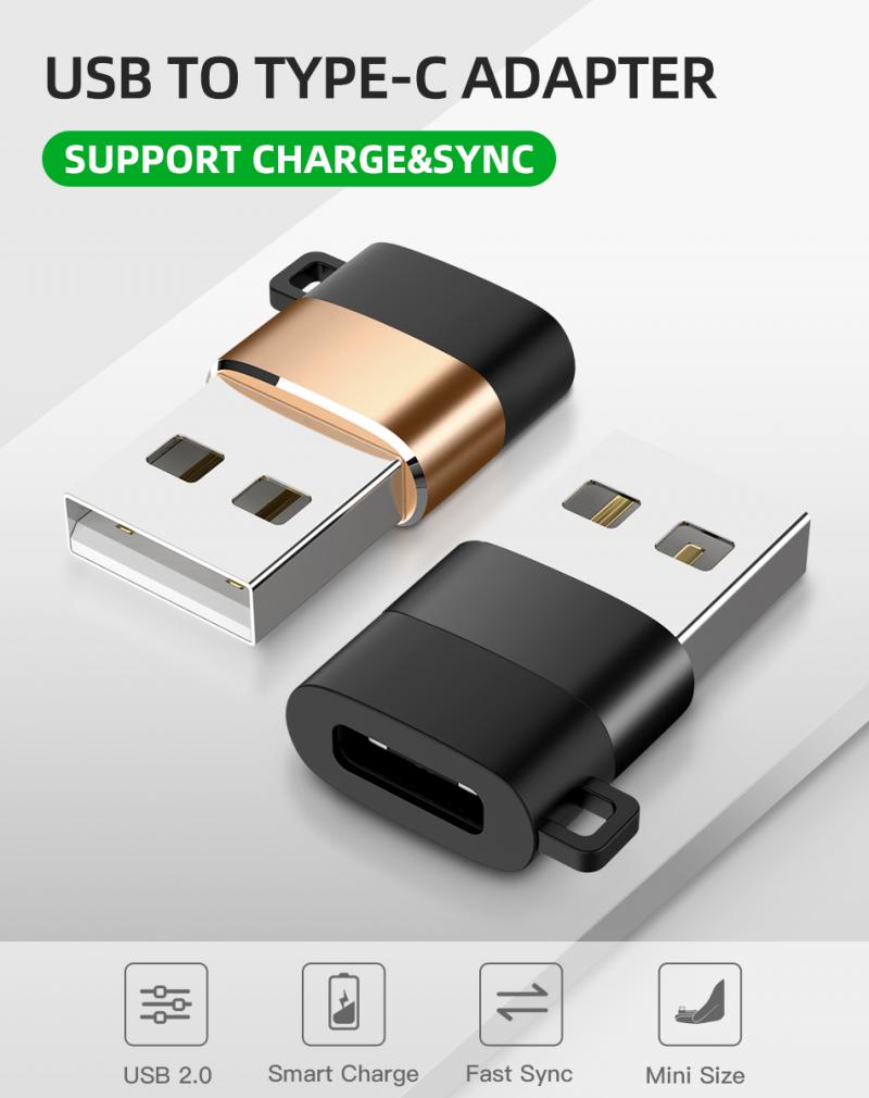 USB 3.0 To Male Type-C OTG Type-C Cable Adapter USB-C To Type C OTG Converter For Xiaomi Mi5 Mi6 Huawei Samsung With Chain