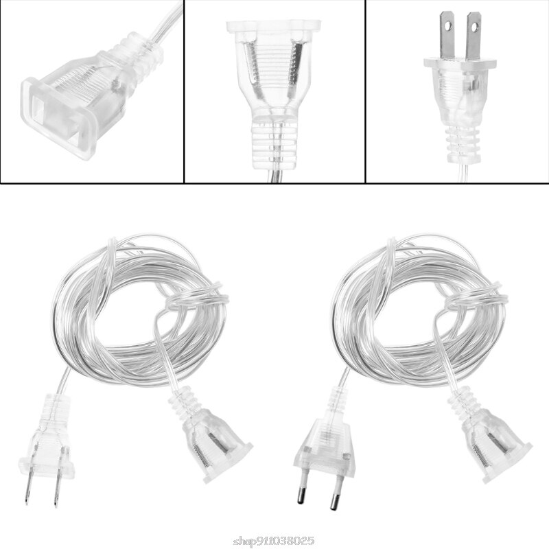 D'UE USA Prise Mâle À Femelle câble D'extension D'alimentation Pour PC Chargeur Mural LED Mar05 21 Directe