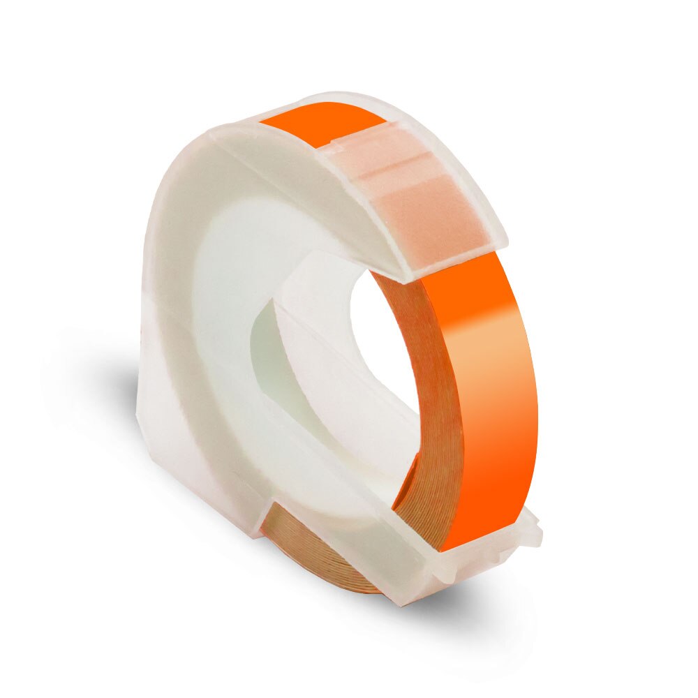 Labelwell 9MM dla Dymo 3D plastikowa taśma tłocząca kompatybilna z Dymo 1540 1610 tłoczenie drukarka do etykiet 3D etykieta pcv dla Motex E101: Fluorescent Orange