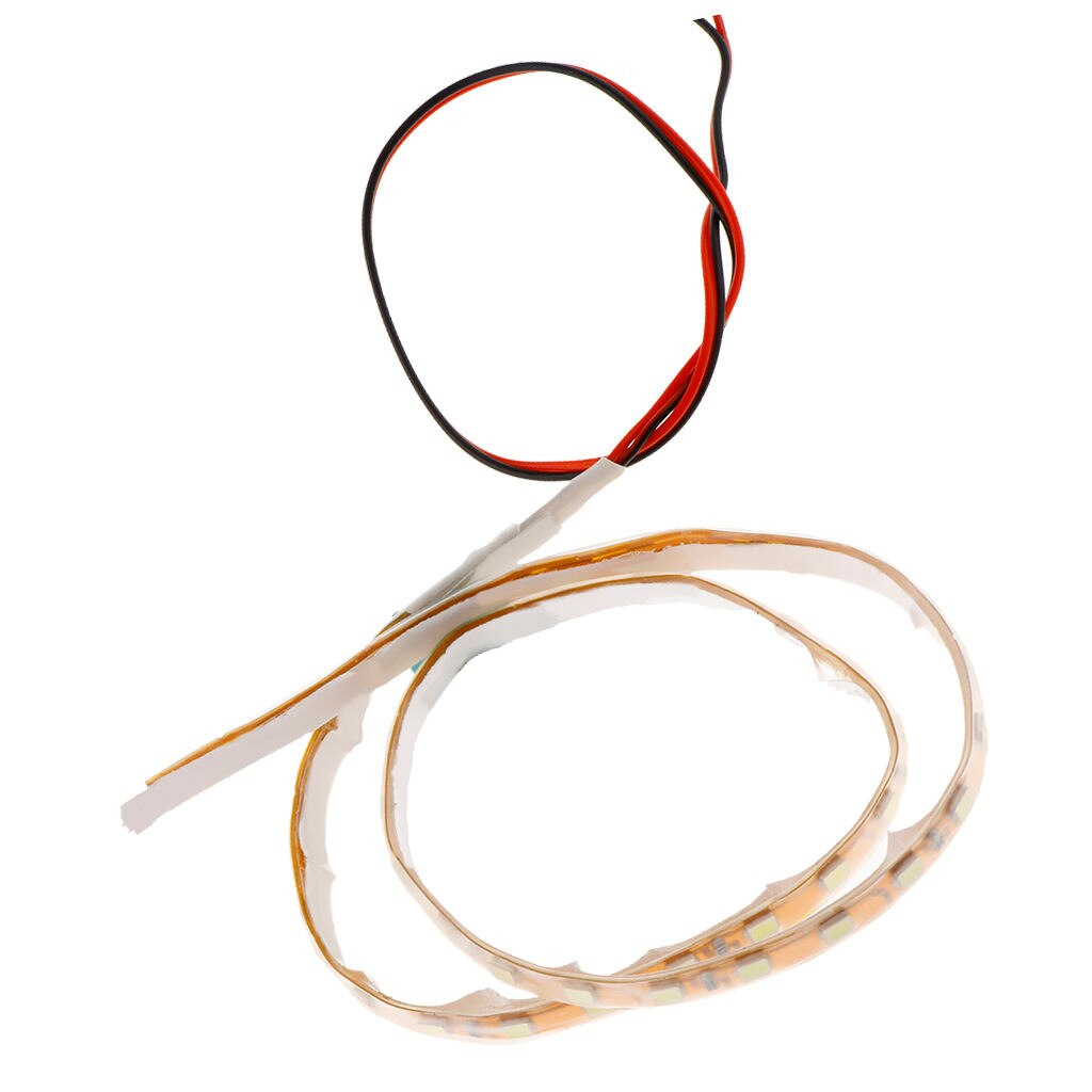 Motorcycle LED Strip Light Kit 45cm Flexible Multi-Color Neon Light Bar: White