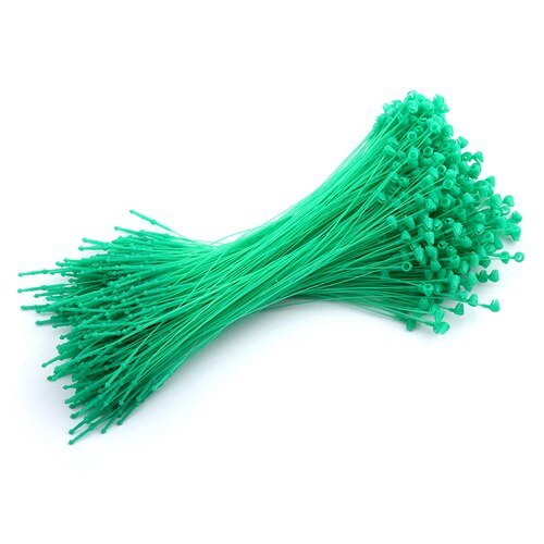 5000 Pieces/lot 5" White Hang Tag Loop Garment Price Tag Barbs Security Loop Snap Lock Plastic Tag Fastener Hang Ties: green