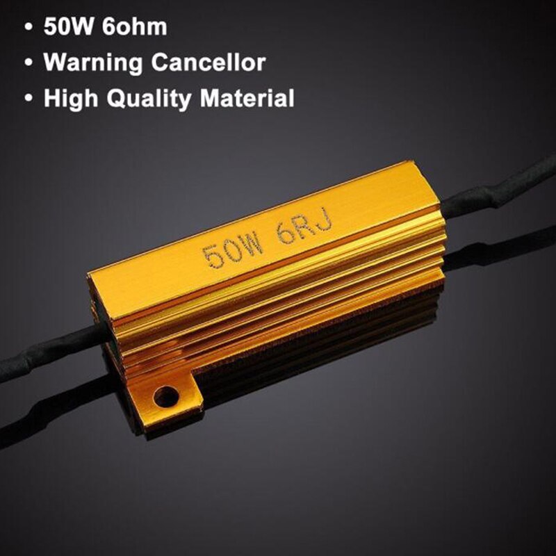 4 stuks richtingaanwijzer knipperlichten 4x 50w 6 ohm belastingsweerstand voor het repareren van led-lampen met snelle hyperflits